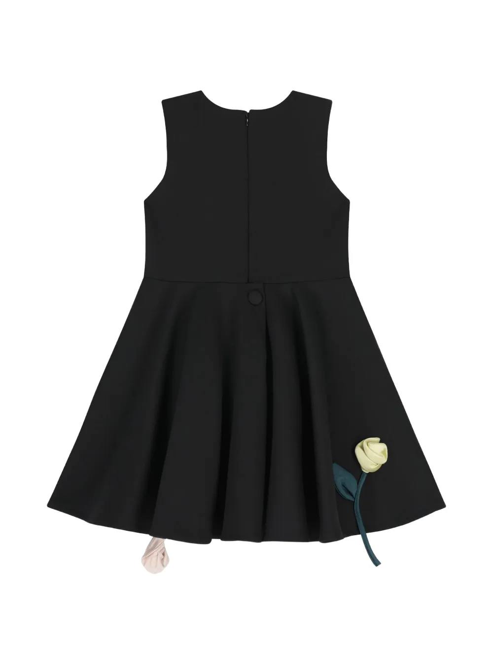 JESSIE AND JAMES KIDS Jurk met bloemenpatch Zwart