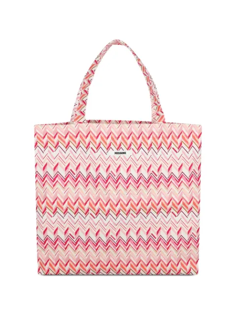 Missoni Kids Shopper met zigzag-patroon