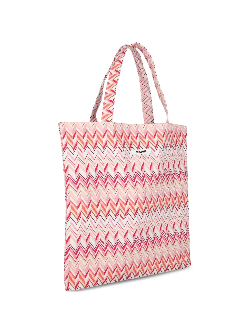  Missoni Kids Zigzag Tote Bag - Pink 
