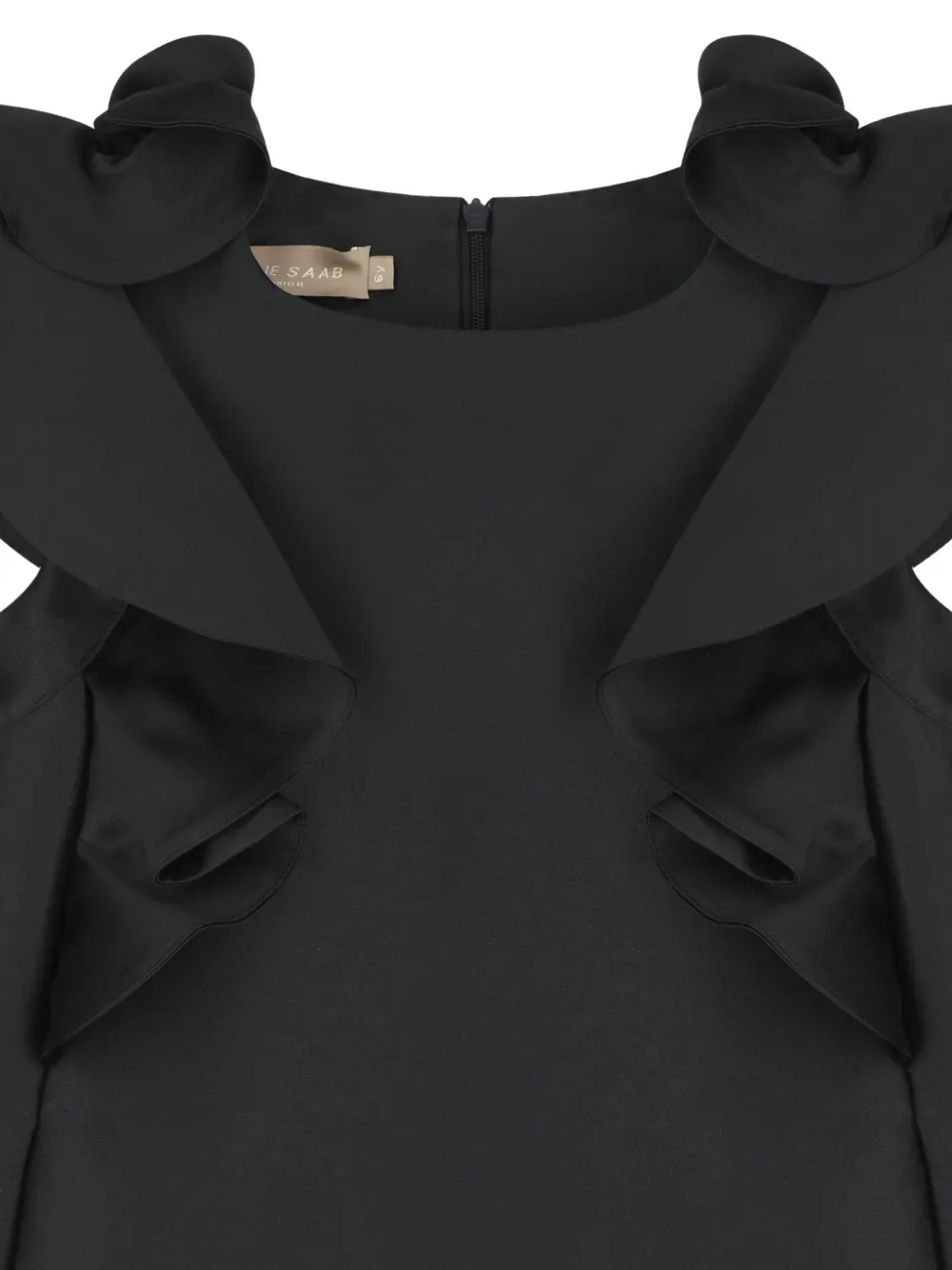 ELIE SAAB JUNIOR Jurk met ruches Zwart