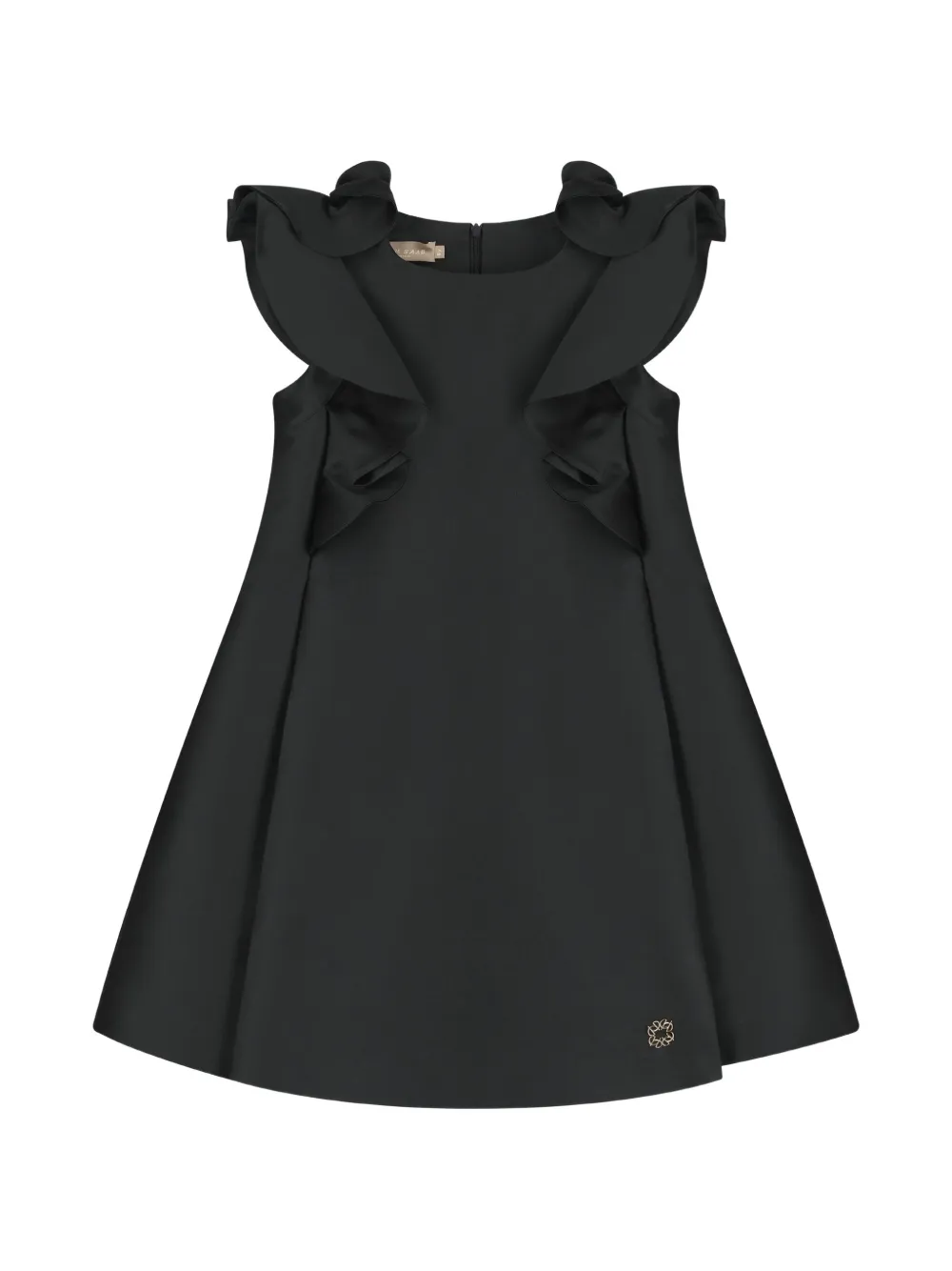 ELIE SAAB JUNIOR Abito con ruches - Nero