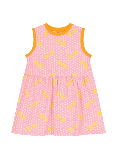 Stella McCartney Kids vestido con corazones estampados