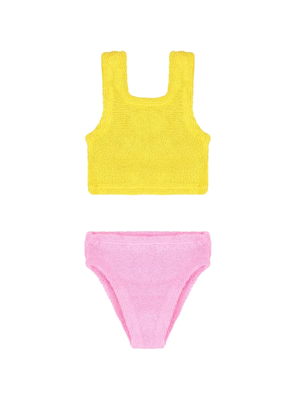 Hunza G Kids Bikini bicolore - Giallo