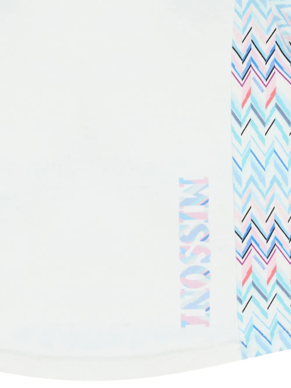 Missoni Kids T-shirt met zigzag patroon Wit