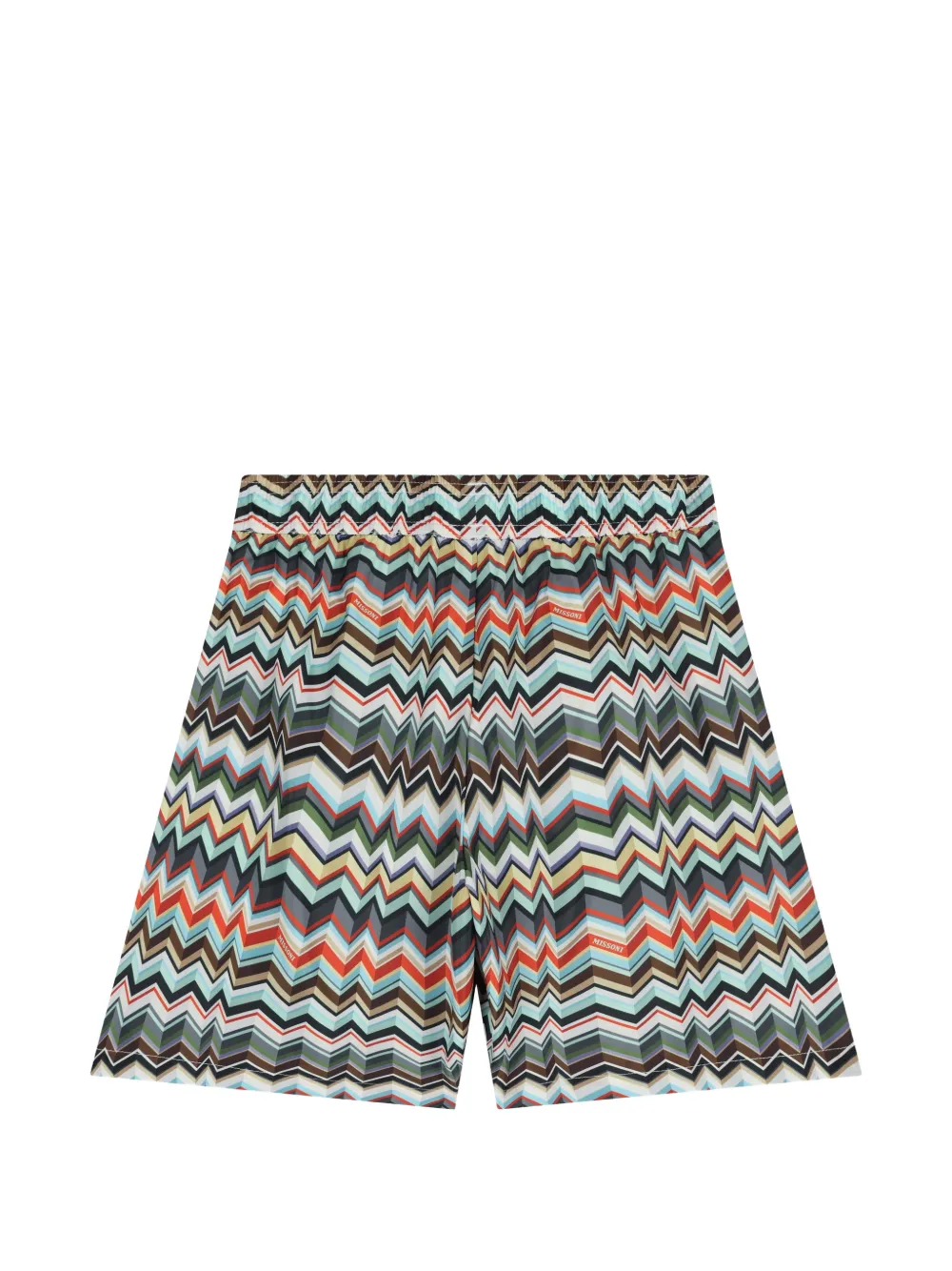 Missoni Kids Zwembroek met zigzag patroon Blauw