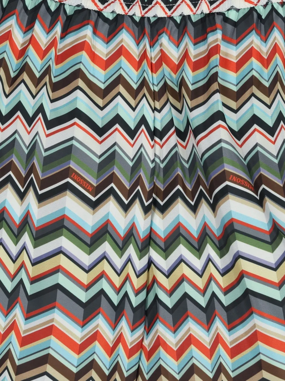 Missoni Kids Zwembroek met zigzag patroon Blauw