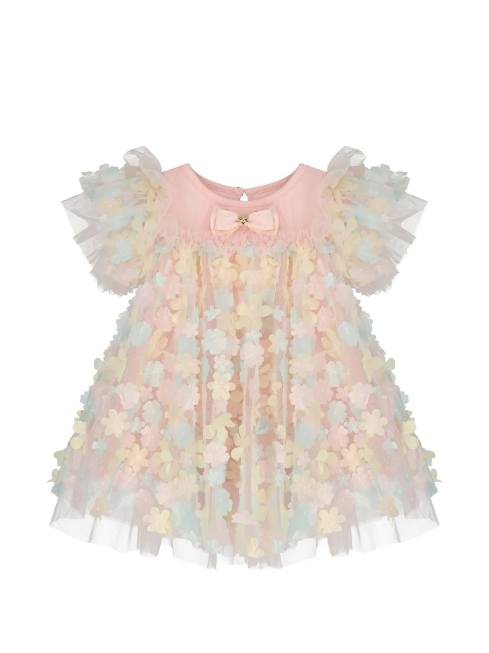 ANGEL'S FACE KIDS Marlowe 3D floral bow dress - Rosa