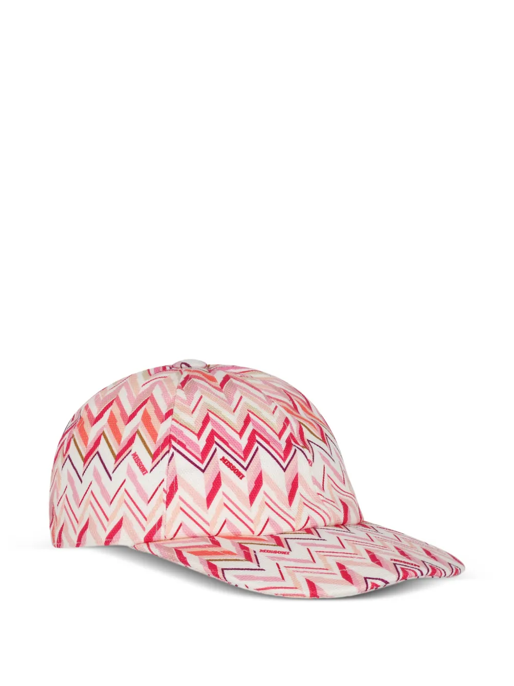 Missoni Kids Honkbalpet met zigzag-patroon Wit