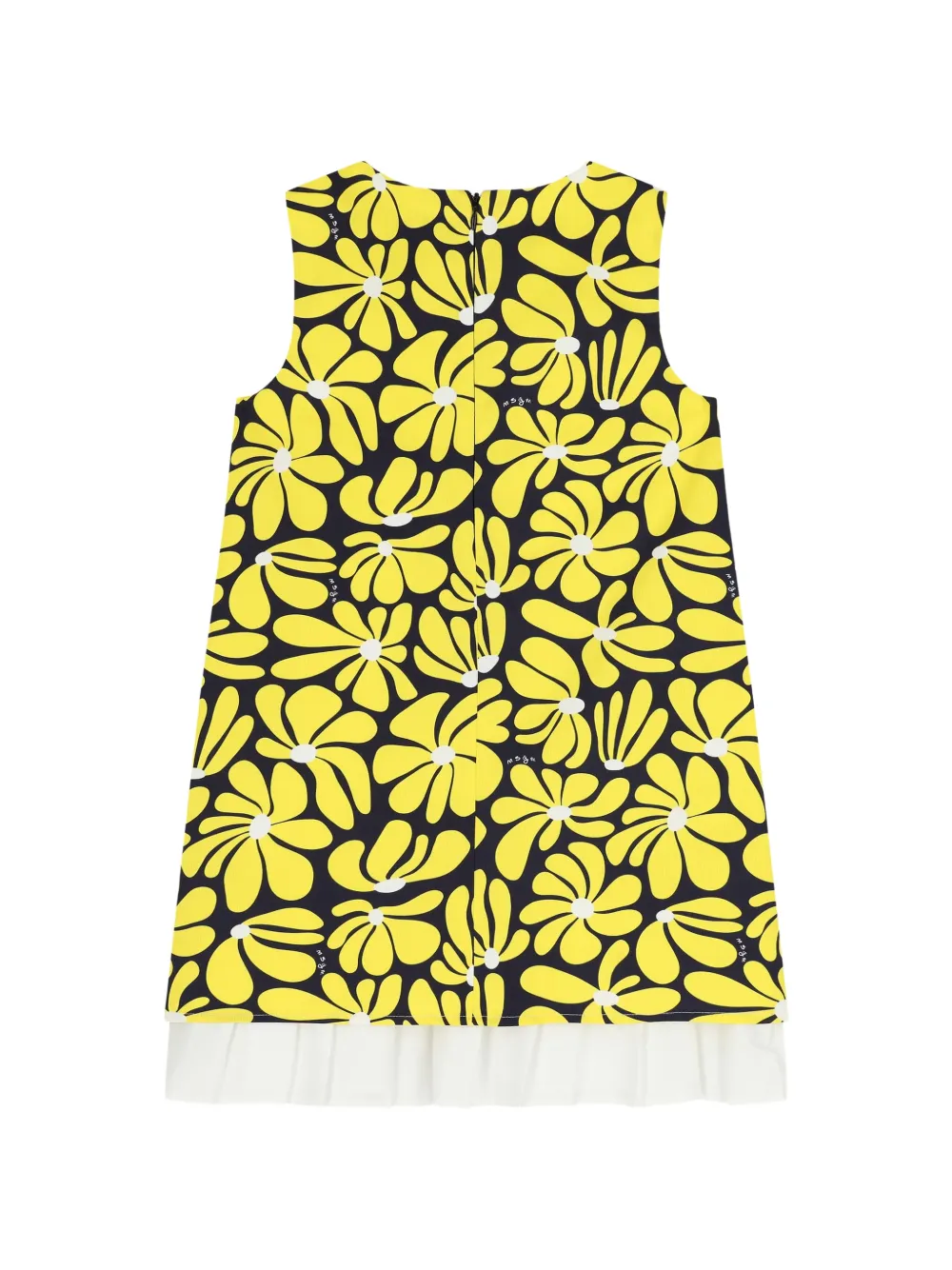 MSGM Kids Jurk met ruches Geel