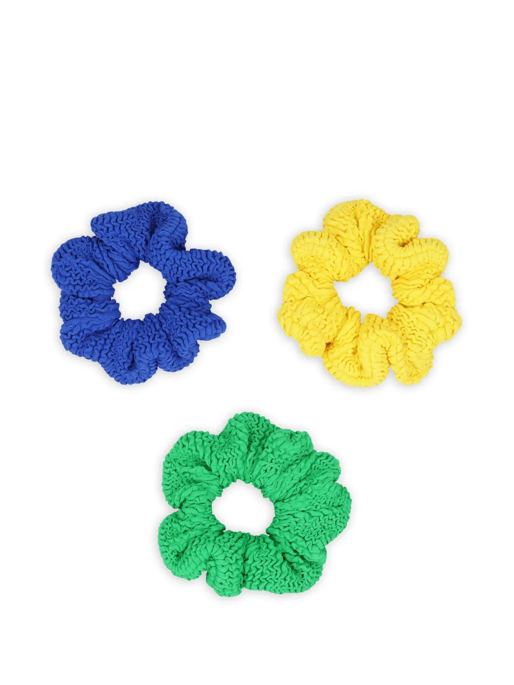 Hunza G Kids seersucker scrunchies (set of 3) - Blu