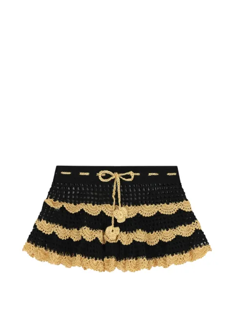 Nessi Byrd Kids falda de crochet con estampado floral