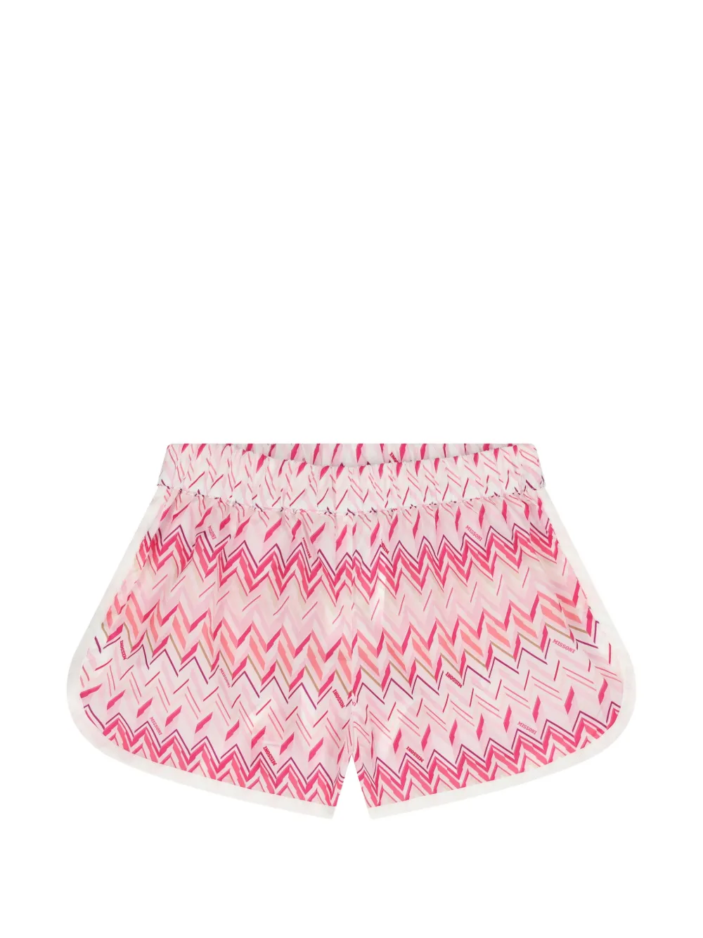 Missoni Kids zig-zag shorts - Pink