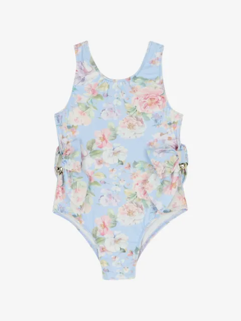 ANGEL'S FACE KIDS bow floral print swimsuit