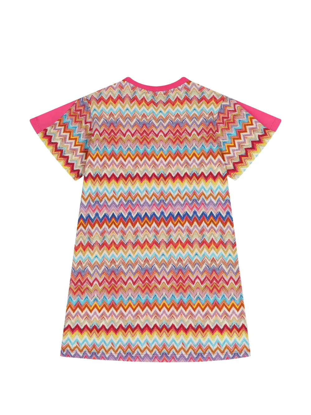 Missoni Kids Jurk met zigzag-patroon Roze