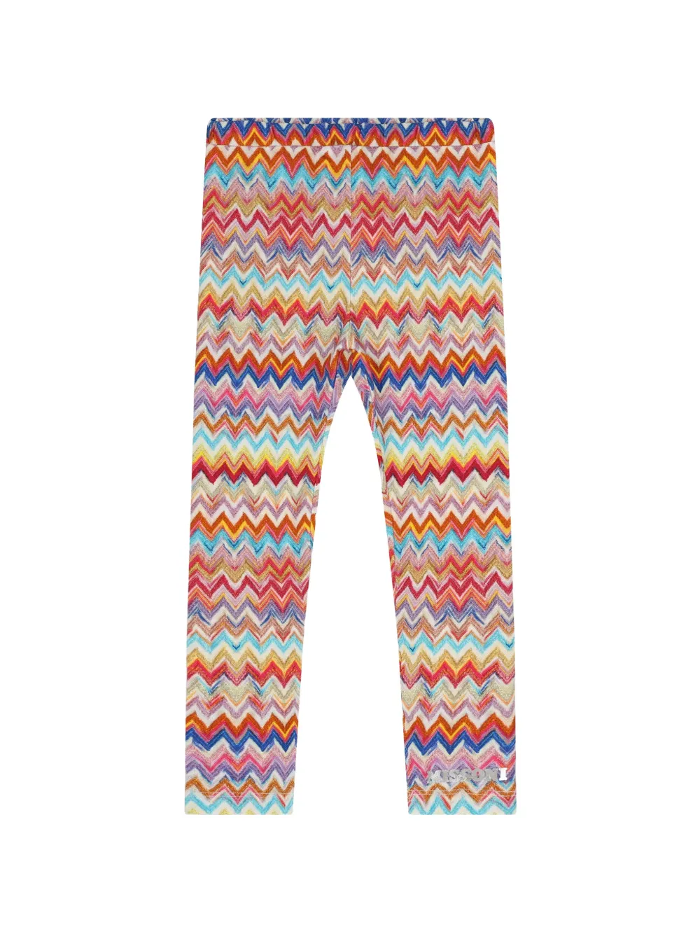 Missoni Kids Leggings con motivo a zigzag - Rosso