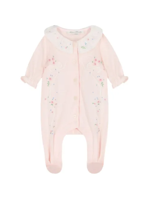 Tartine Et Chocolat ruffled floral babygrow