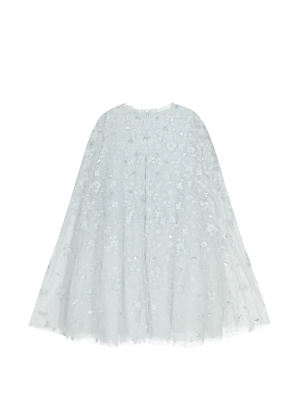 NEEDLE & THREAD KIDS Dahlia Clover Cape jurk met geborduurde bloemen Blauw