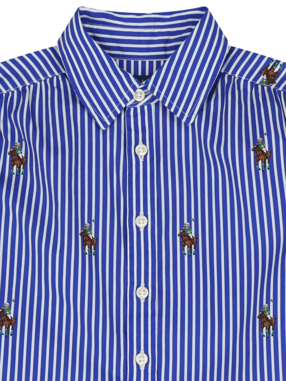 POLO RALPH LAUREN KIDS Gestreepte jurk Blauw