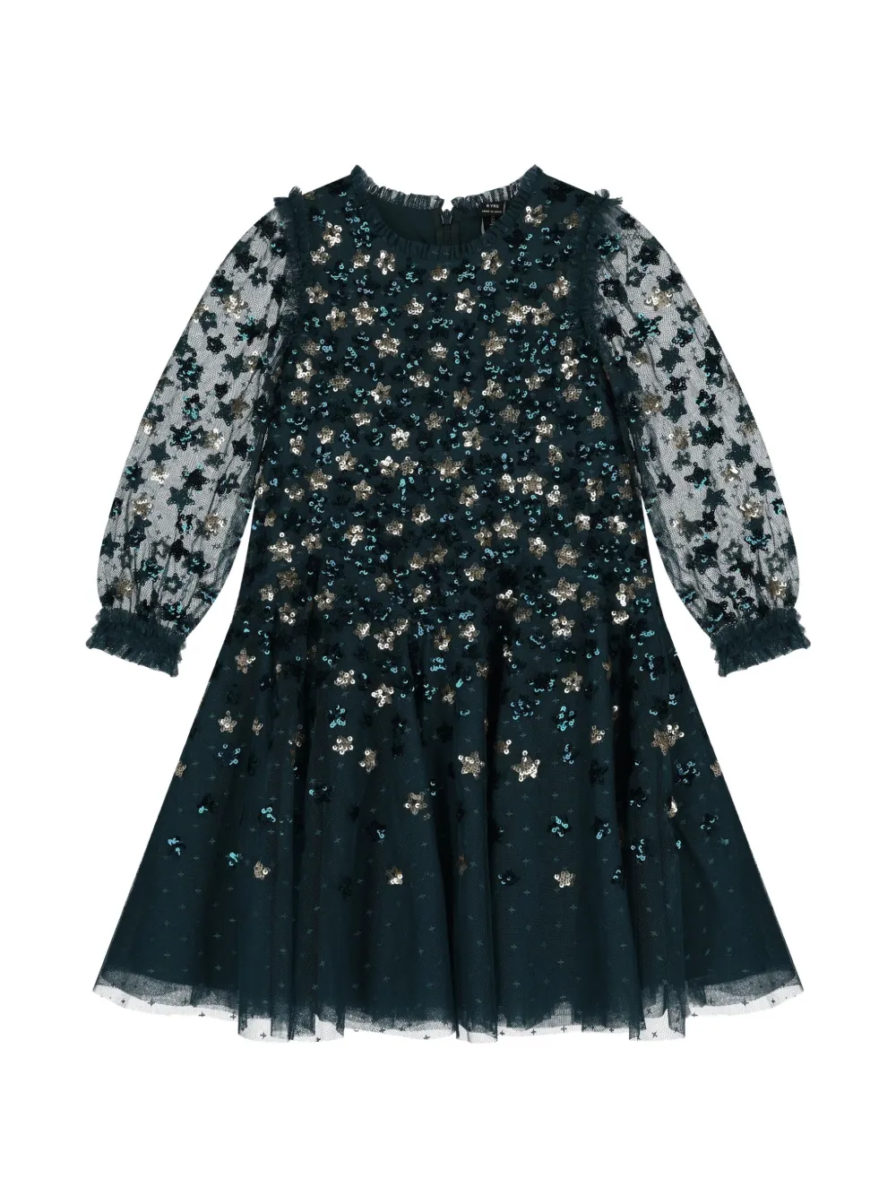 NEEDLE & THREAD KIDS Abito con paillettes - Verde