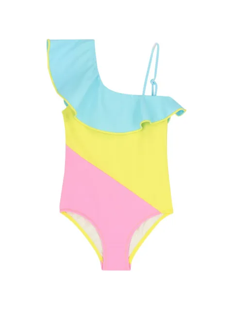Nessi Byrd Kids ruffled one-shoulder swimsuit