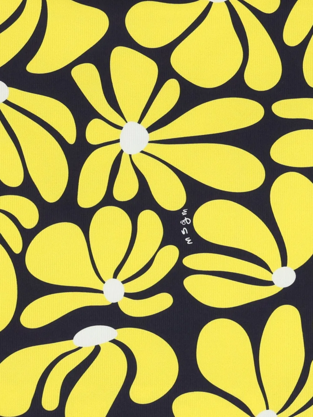  Msgm Kids Floral Pleated Skirt - Yellow 