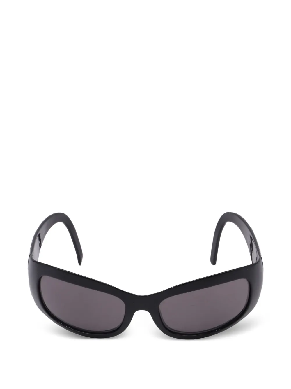 Fendi Pre-Owned oval-frame sunglasses - Nero