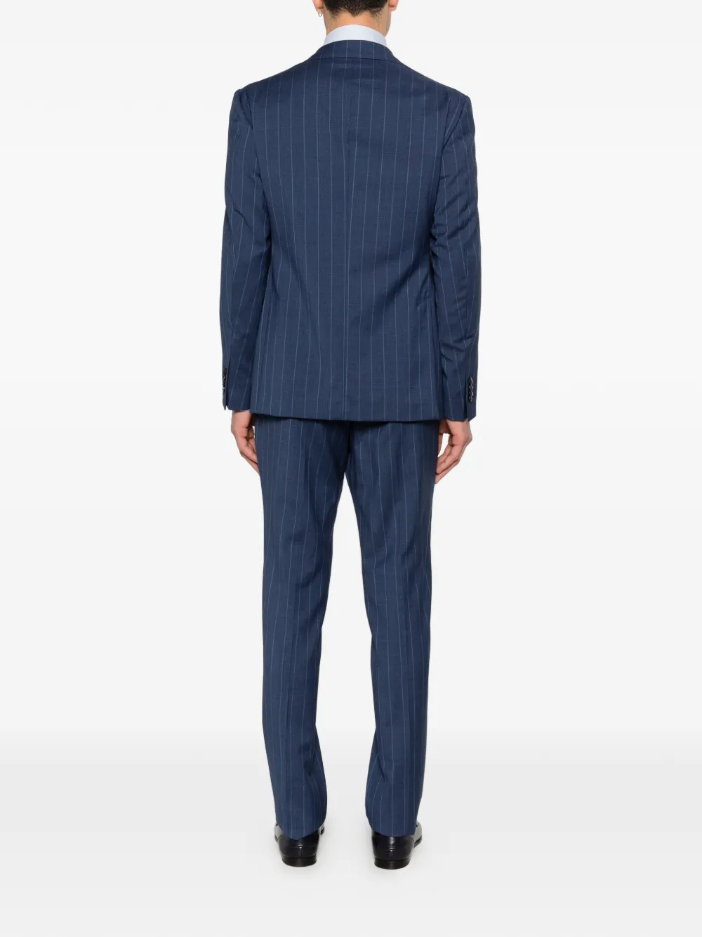  Luigi Bianchi Mantova Pinstripe-pattern Suit - Blue 