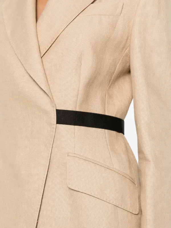 Max Mara Mxsfionda リネンジャケット | ニュートラル | FARFETCH JP