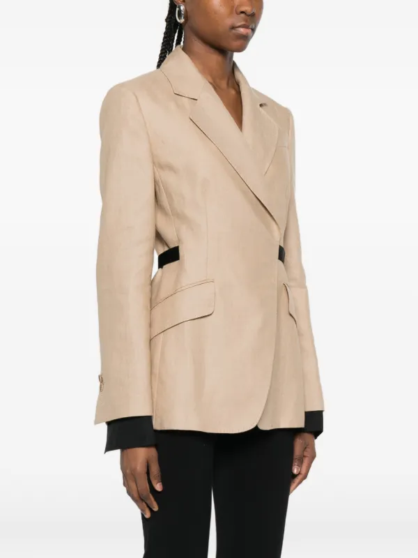 Max Mara Mxsfionda リネンジャケット | ニュートラル | FARFETCH JP
