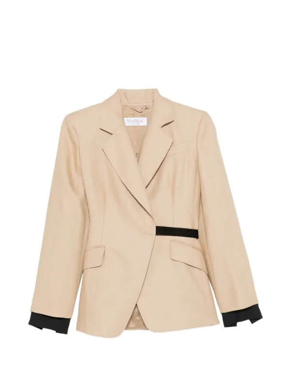 Max Mara Mxsfionda リネンジャケット | ニュートラル | FARFETCH JP