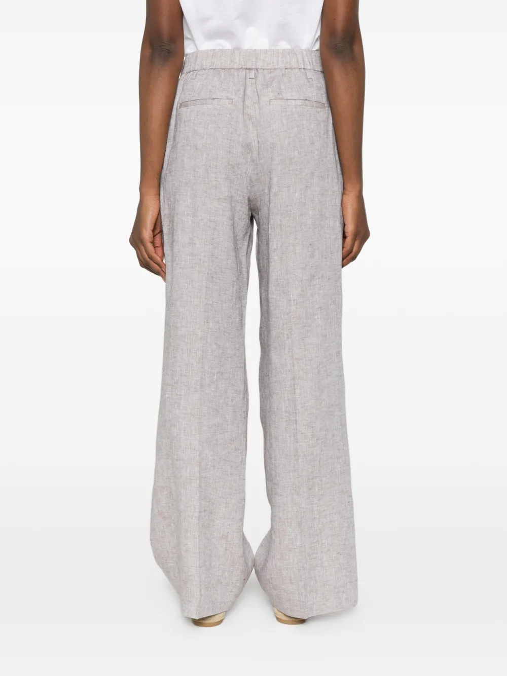 Peserico Broek met plooien Beige