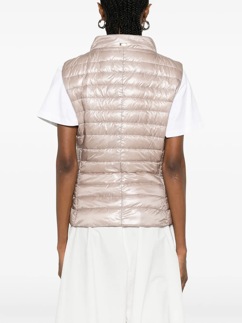 Herno Vera gewatteerde mouwloze bodywarmer Roze
