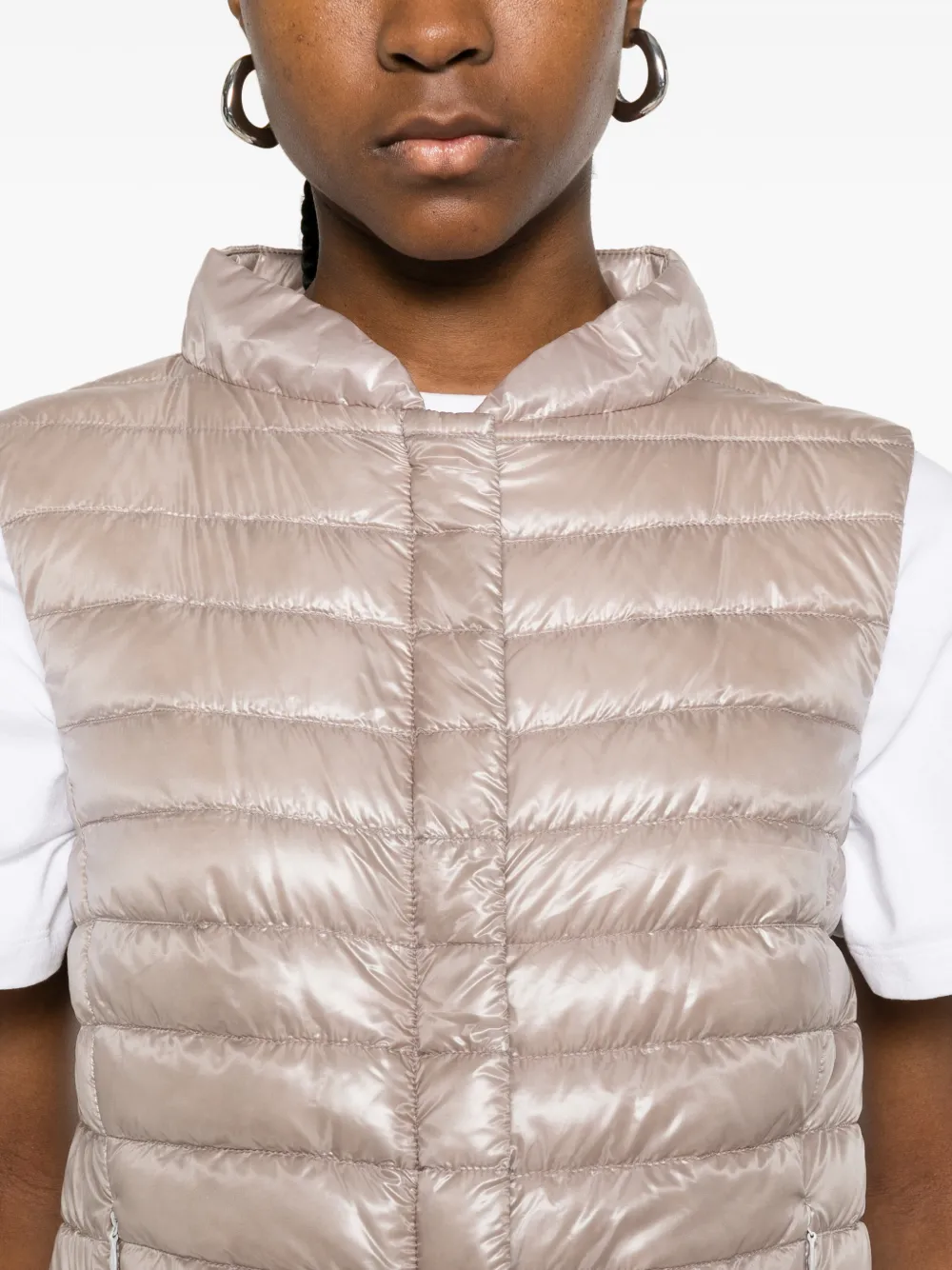 Herno Vera gewatteerde mouwloze bodywarmer Roze