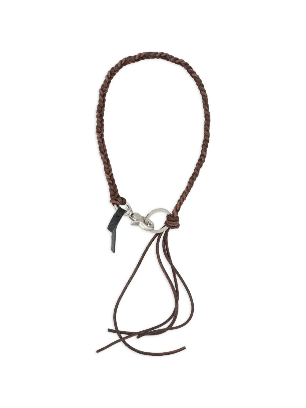 OUR LEGACY Ladon braided key chain - Marrone