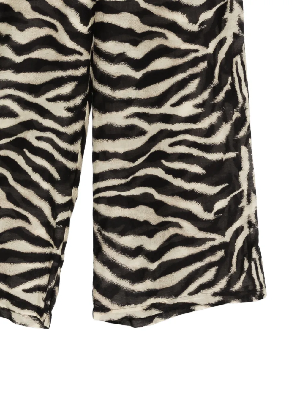 Ermanno Scervino Broek met zebraprint Beige
