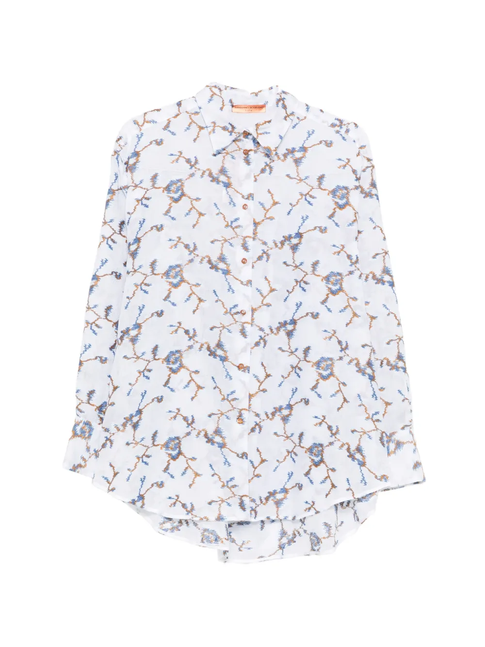 Ermanno Scervino long-sleeve embroidered shirt - Bianco