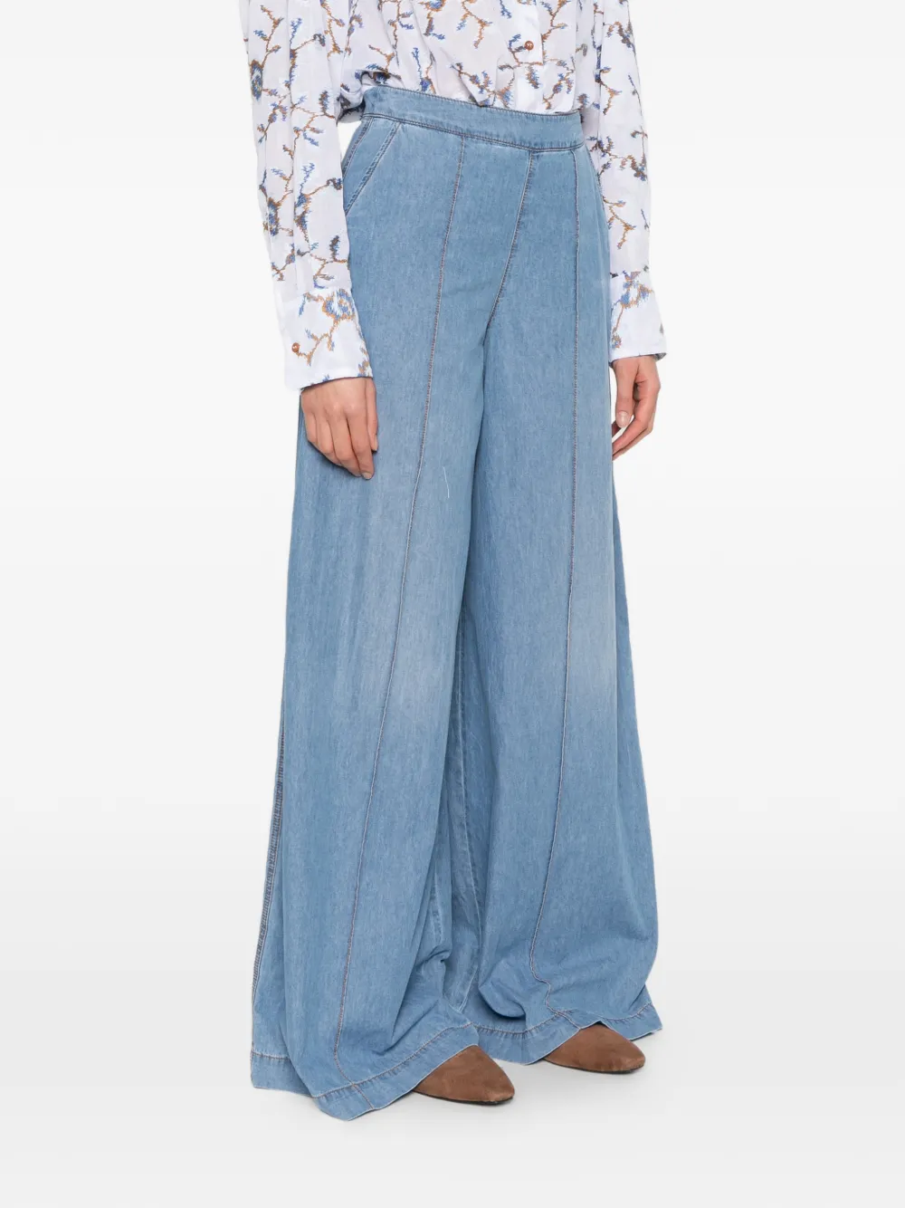  Ermanno Scervino Over Seam-detail Jeans - Blue 