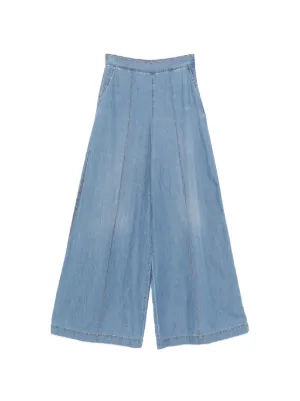 Ermanno Scervino floral-embroidered Buttoned Jeans | Blue | FARFETCH