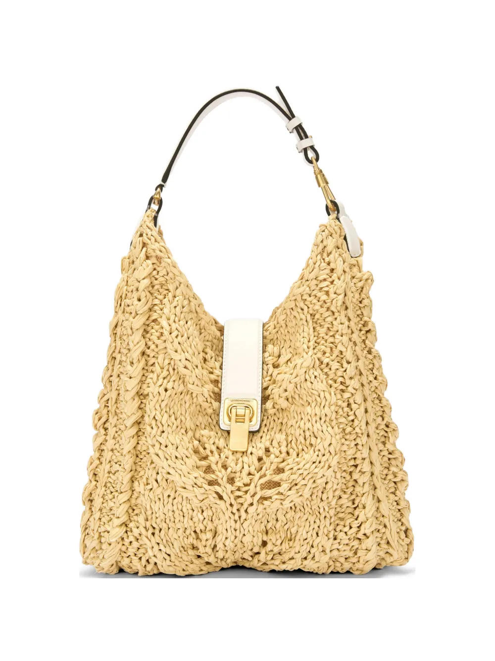 Ermanno Scervino natural raffia shoulder bag - Giallo
