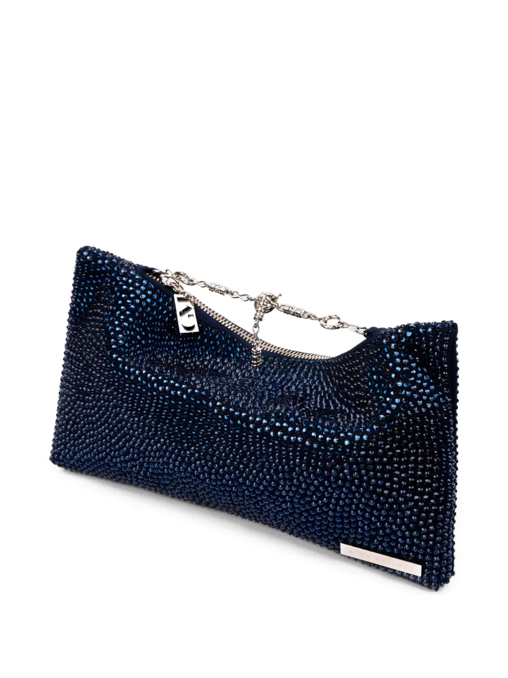 Gemy Maalouf Clutch verfraaid met kristallen Blauw