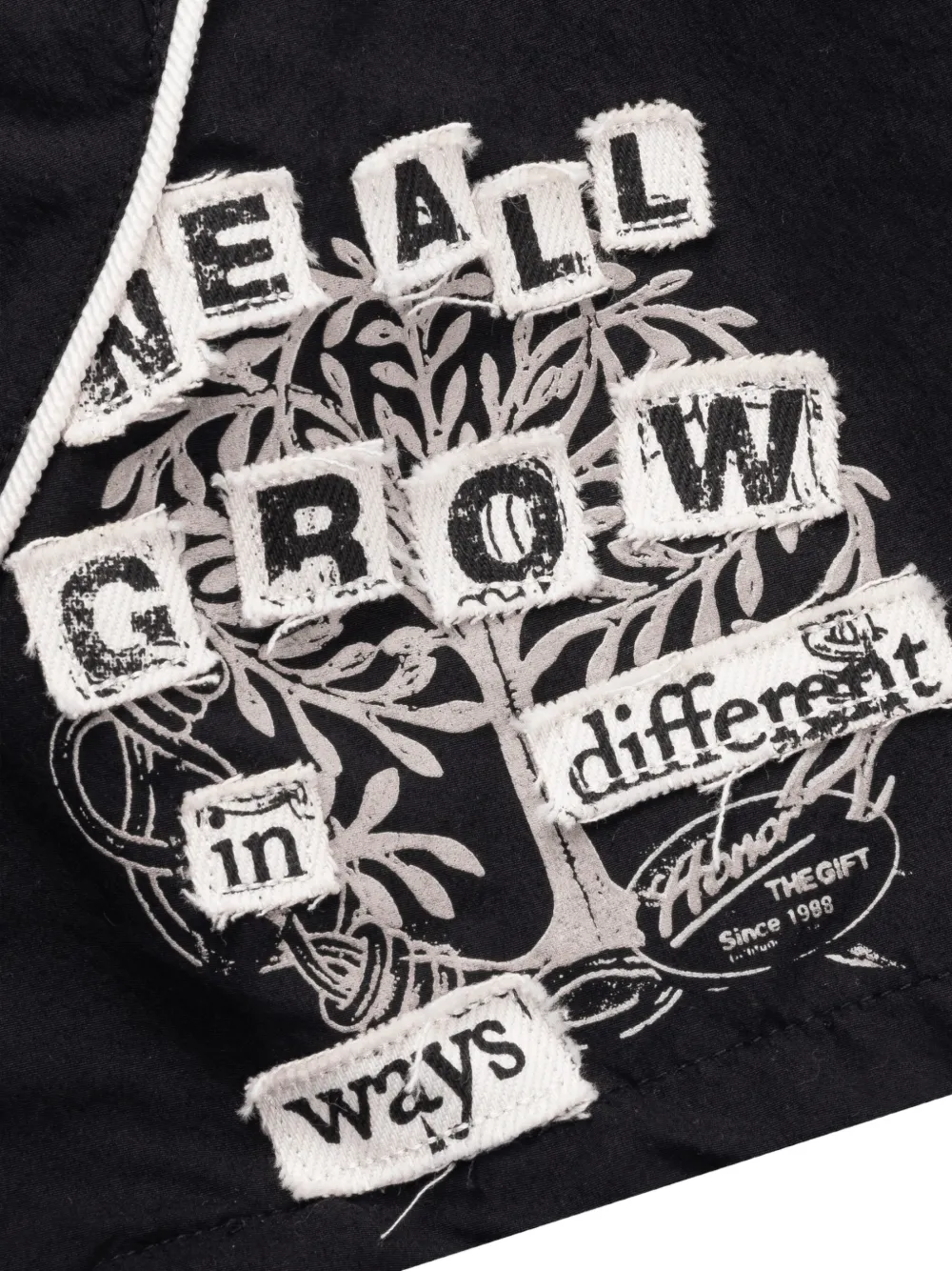 Honor The Gift Shorts met grafische print Zwart