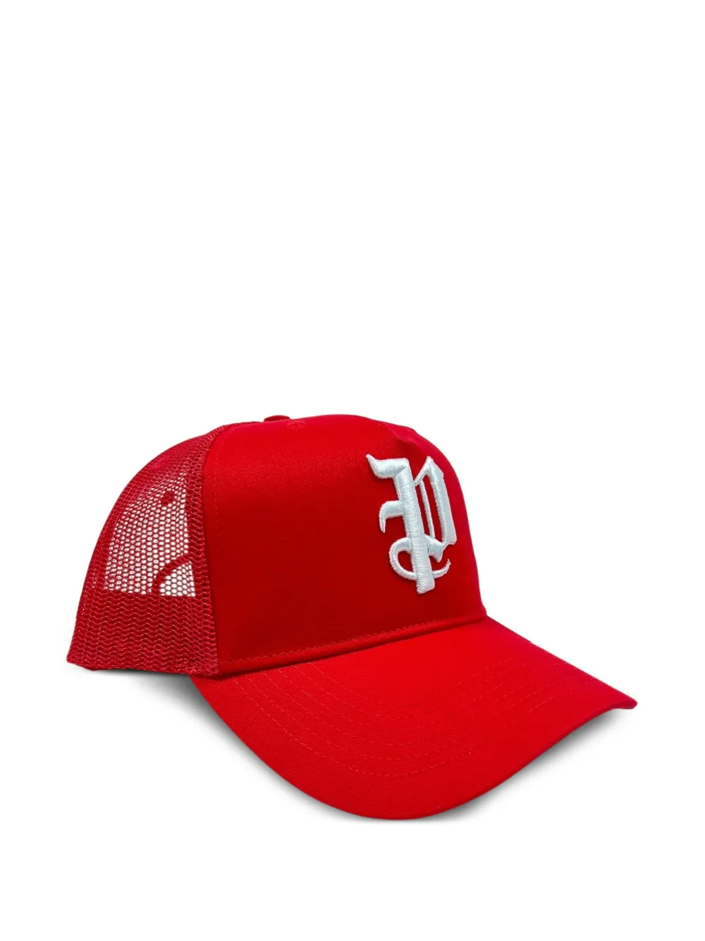 Purple Brand Truckerpet met geborduurd logo Rood
