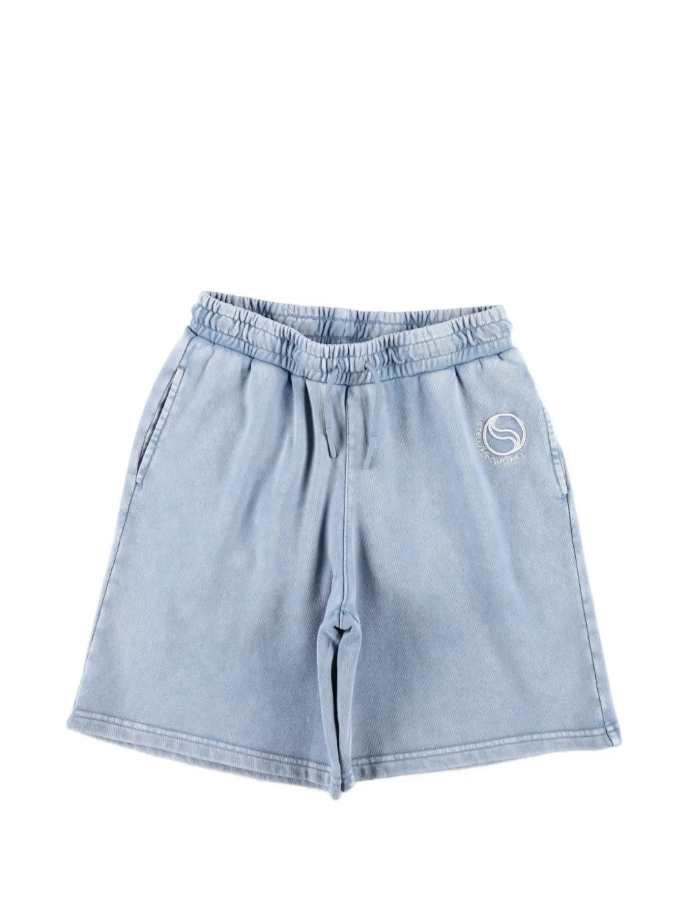 Stella McCartney Kids logo bermuda shorts - Blue