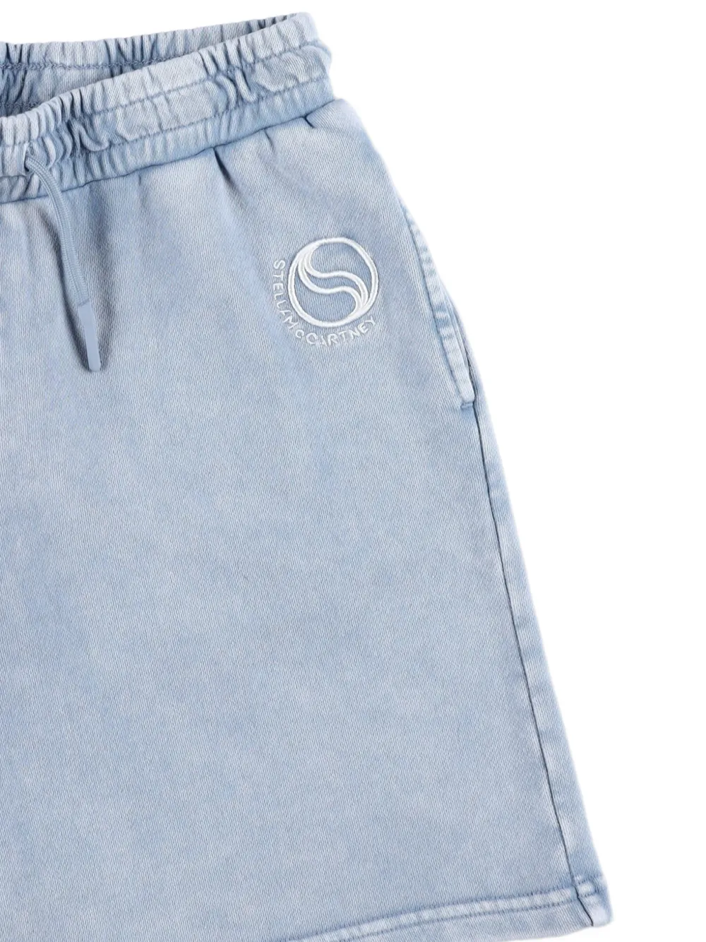  Stella Mccartney Kids Logo Bermuda Shorts - Blue 
