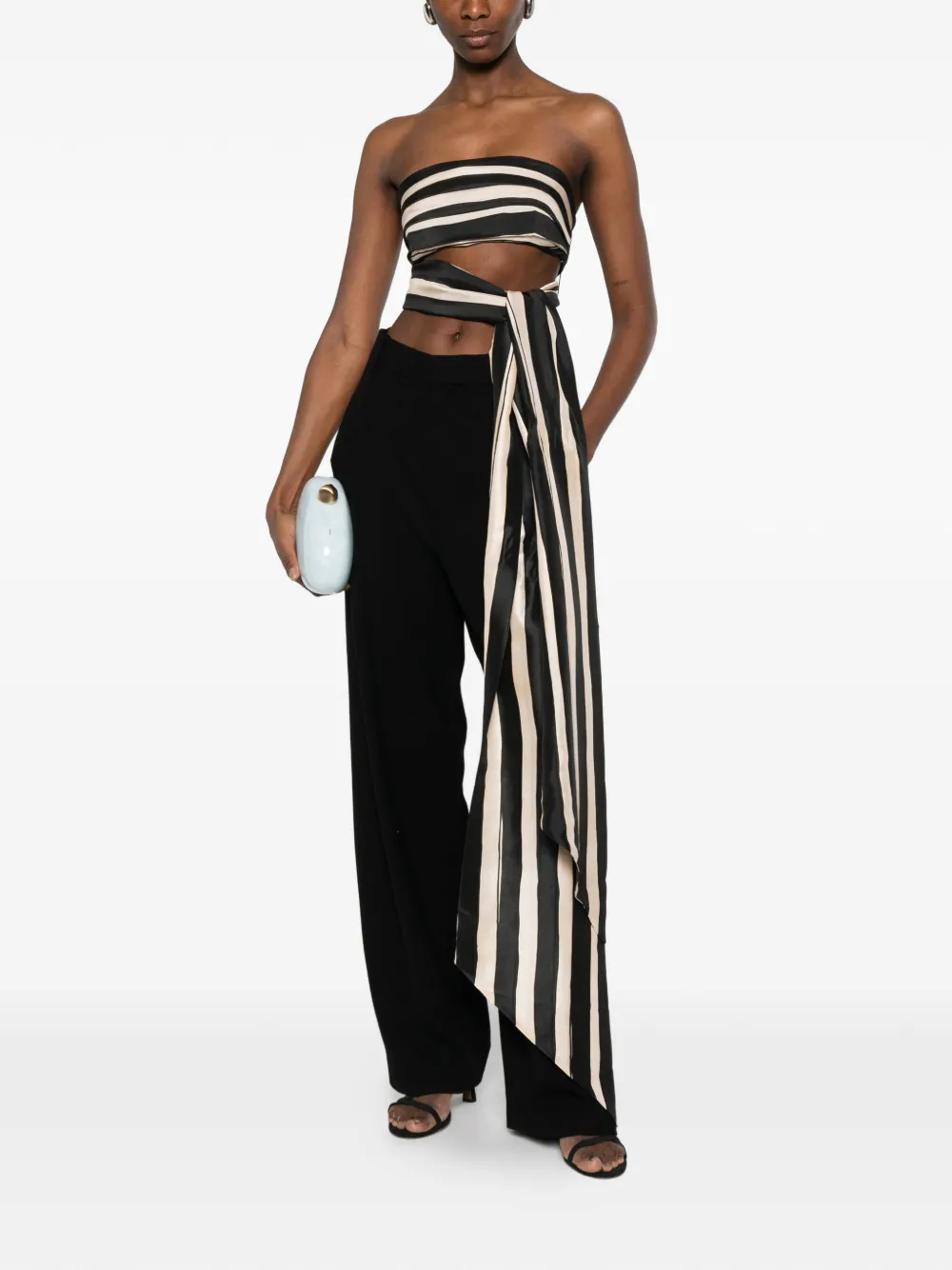  Zimmermann Rebellion Striped Top - Black 