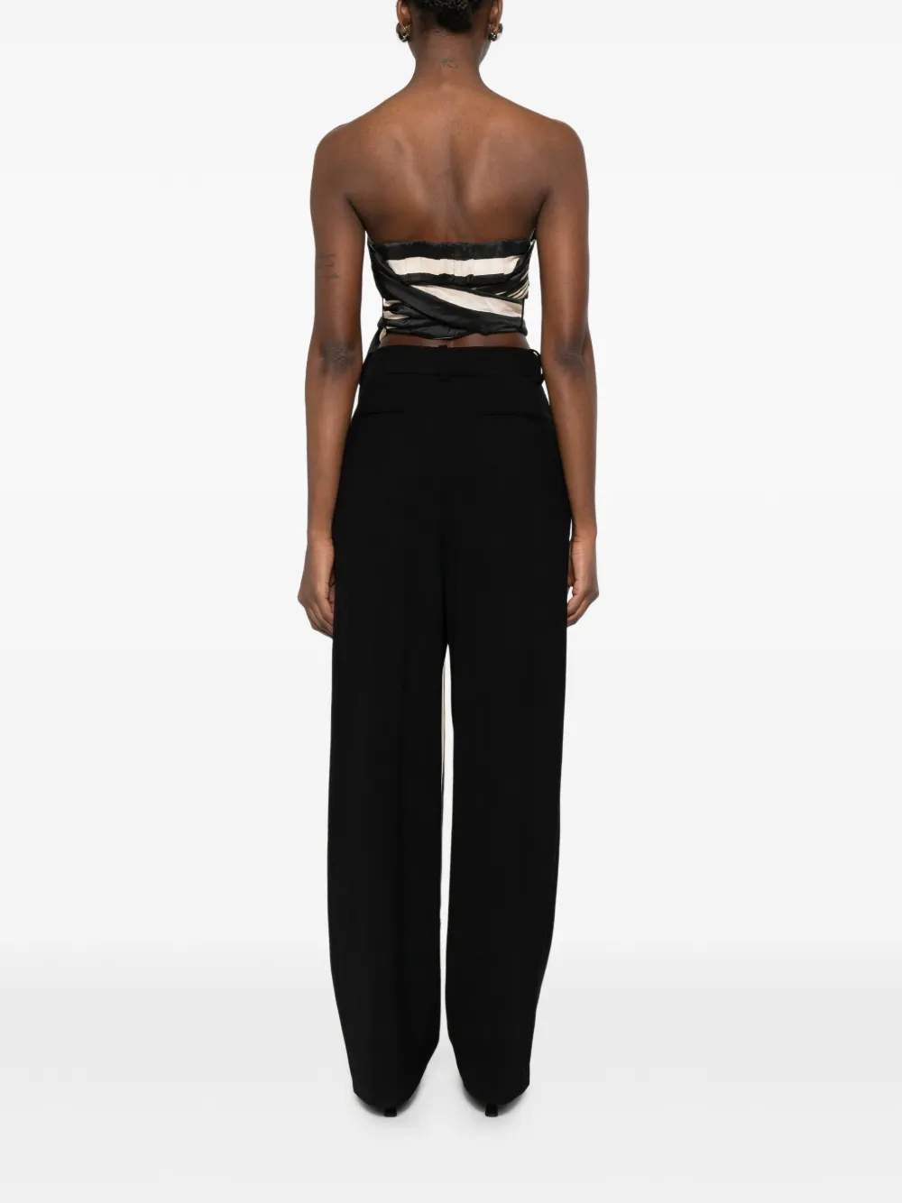 ZIMMERMANN Rebellion gestreepte top Zwart