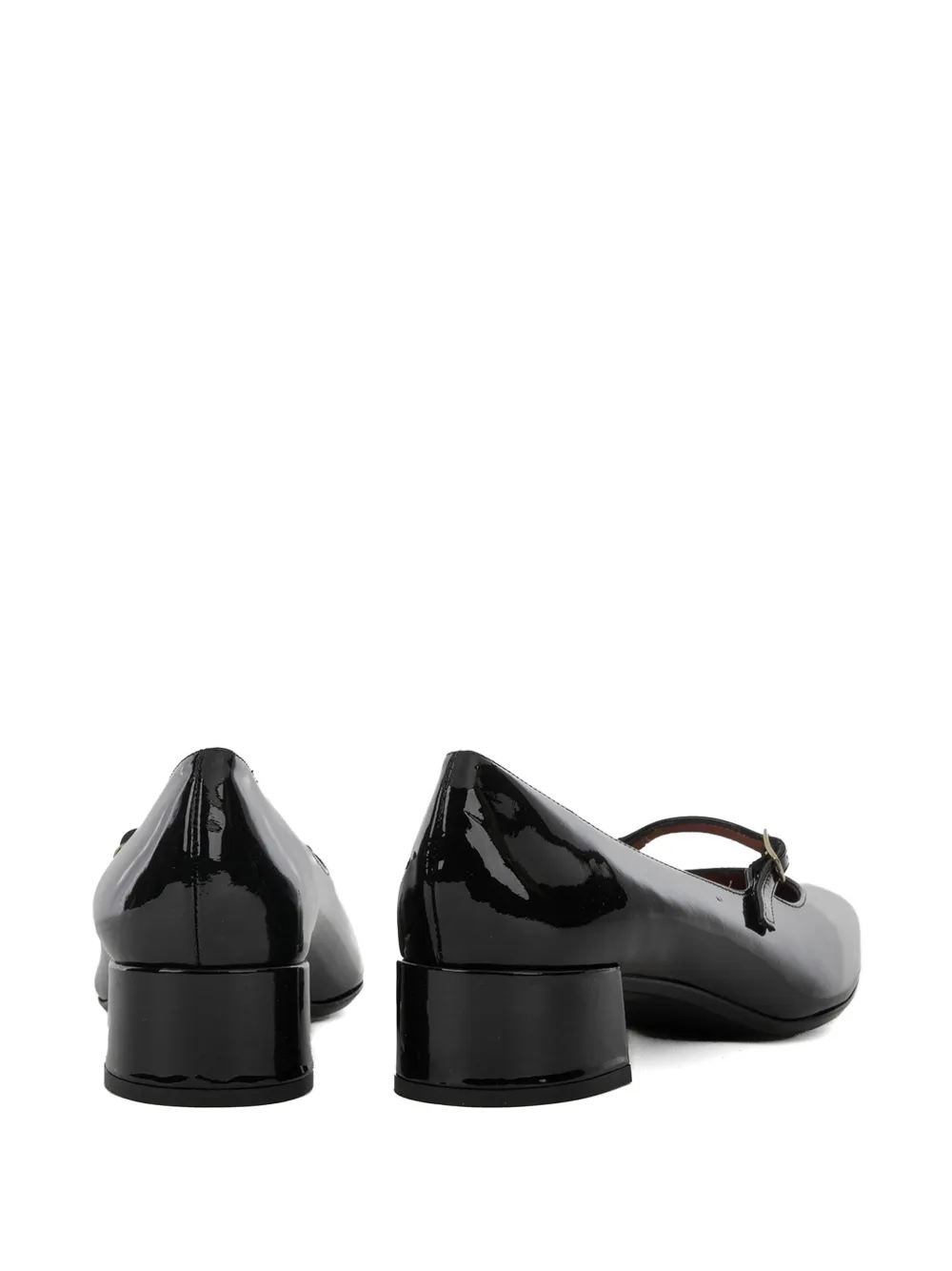  Status Pointed Leather Pumps - Black 
