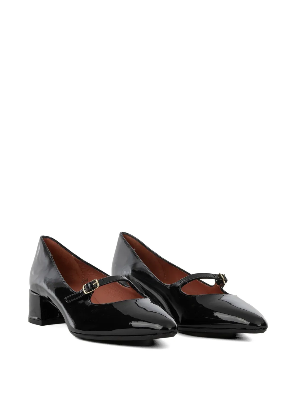  Status Pointed Leather Pumps - Black 