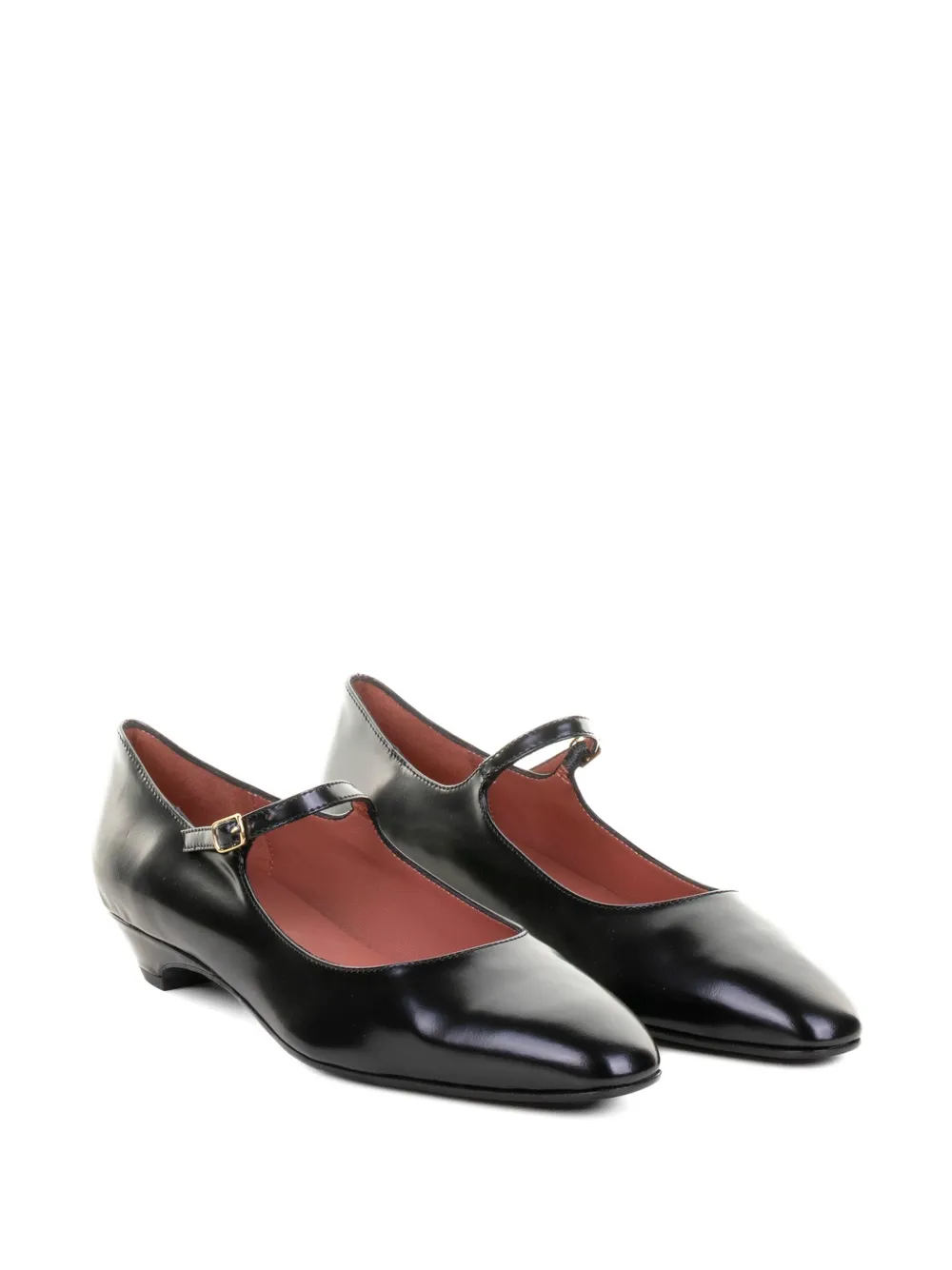 Status Buckled Leather Pumps - Black 