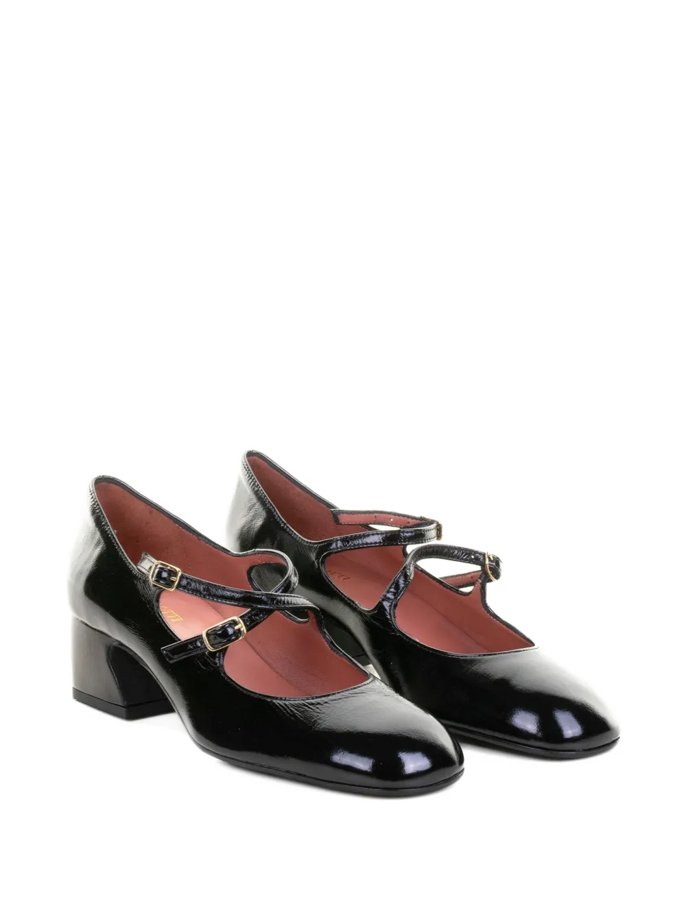  Status Buckled Leather Pumps - Black 